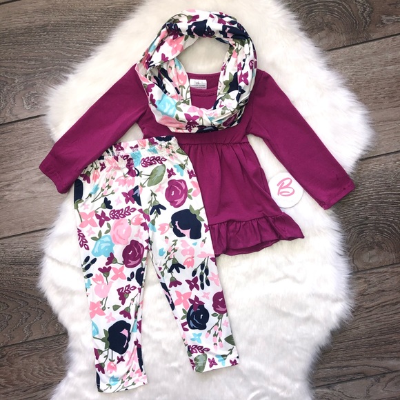 Other - Girl Boutique Floral Outfit Set